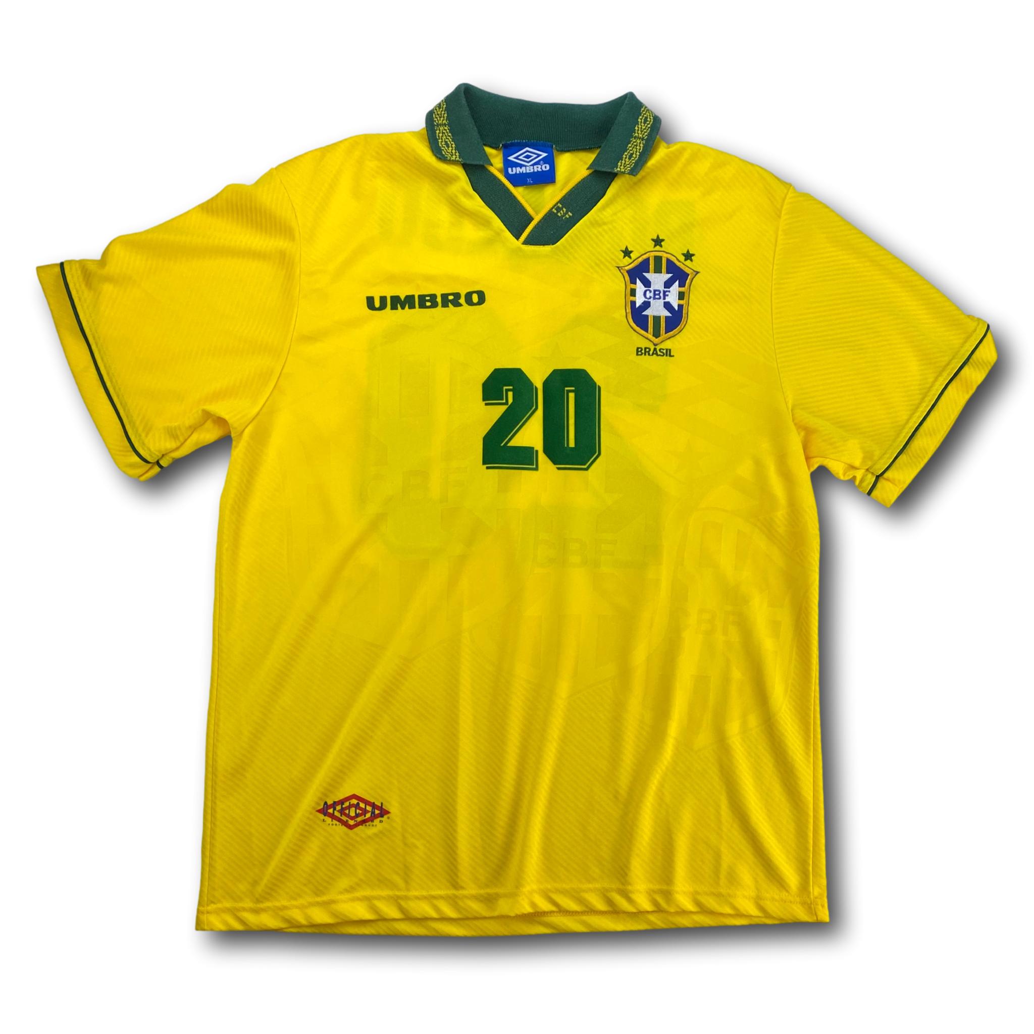 Brasilien 1994-95 Heim XL Umbro Ronaldo #20