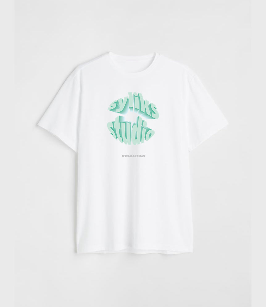 T-Shirt grüner Print