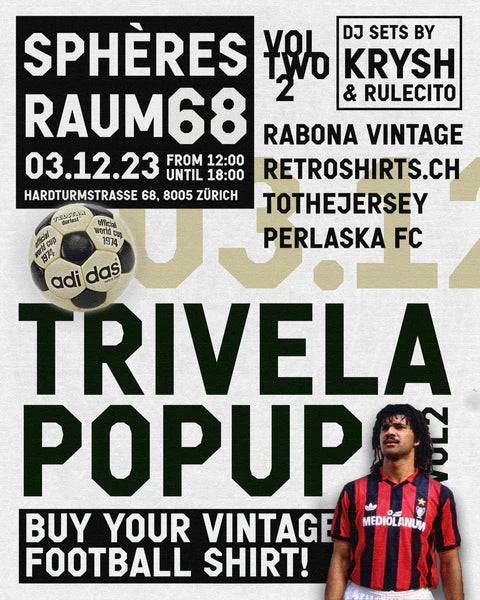 Trivela Popup Vol 2 - Fussballtrikots am Sonntagsverkauf in Zürich
