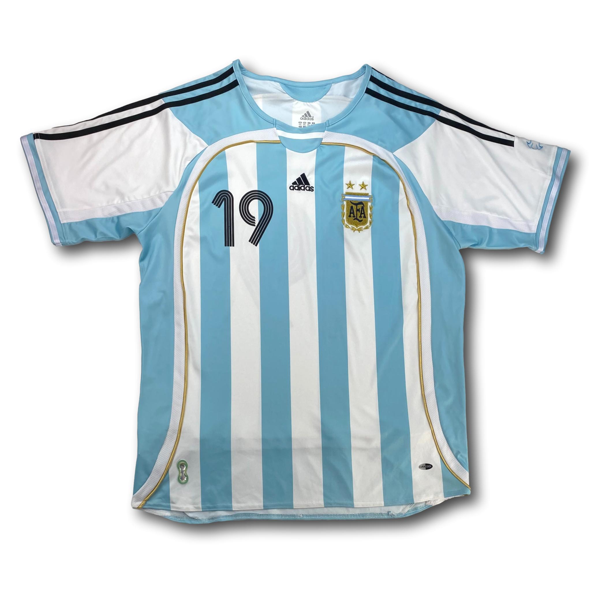 Argentinien 2006-07 Heim XXL adidas Messi #19