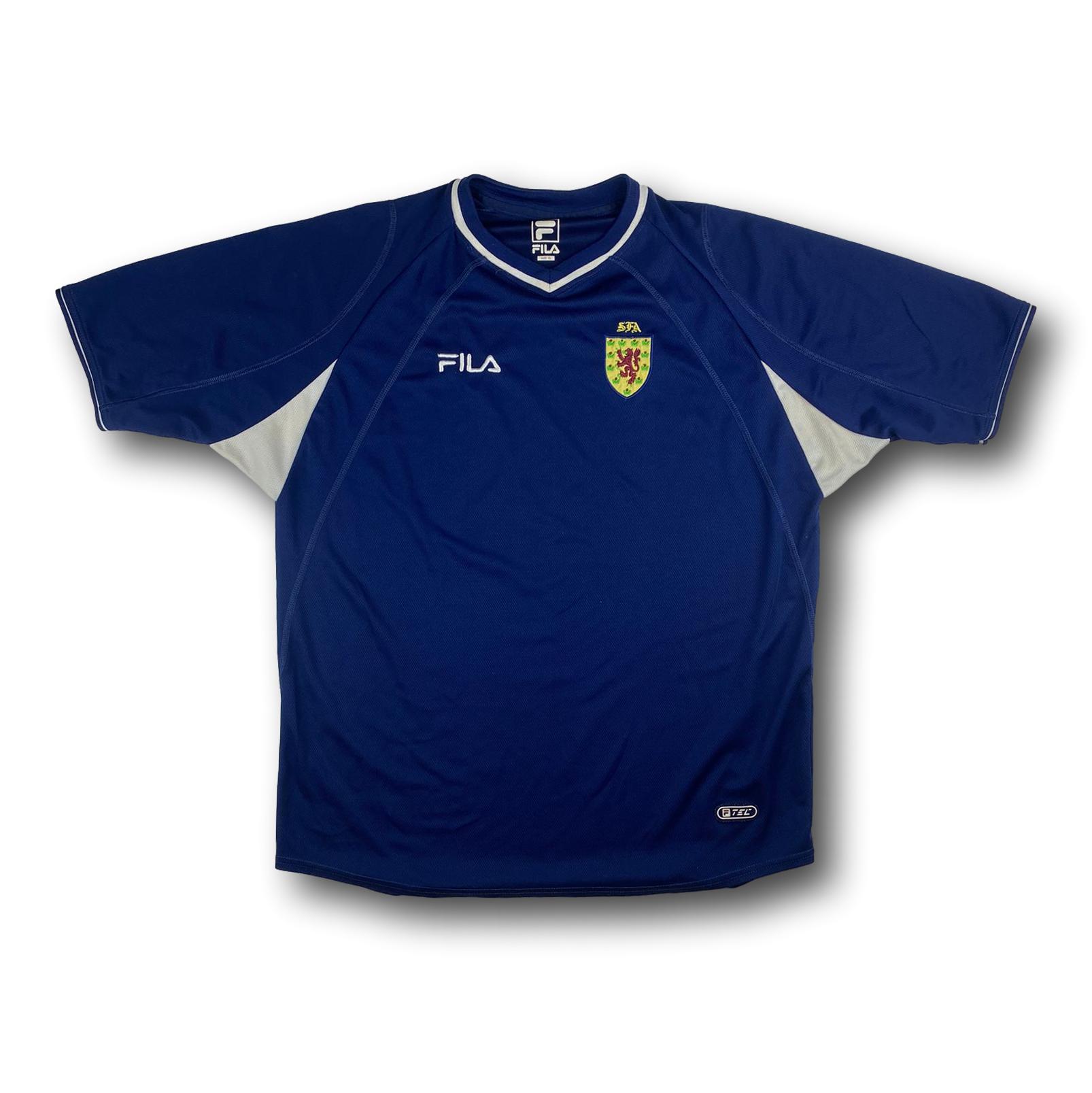 Fussballtrikot Heim Schottland 2000-02 XL Fila