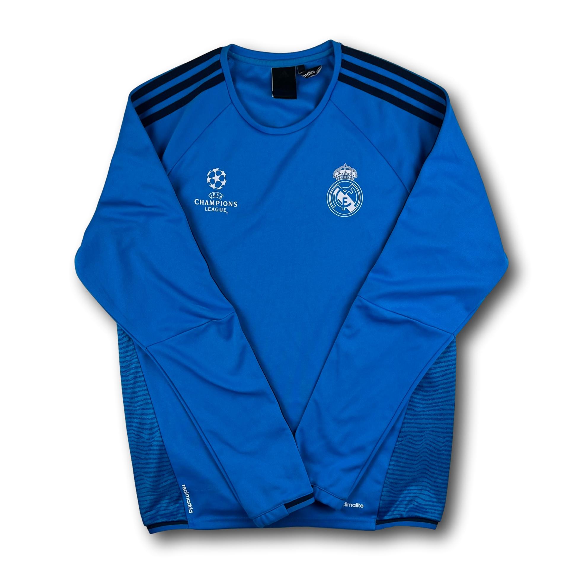 Fussballpullover Real Madrid 2015-16 Einlauf M adidas